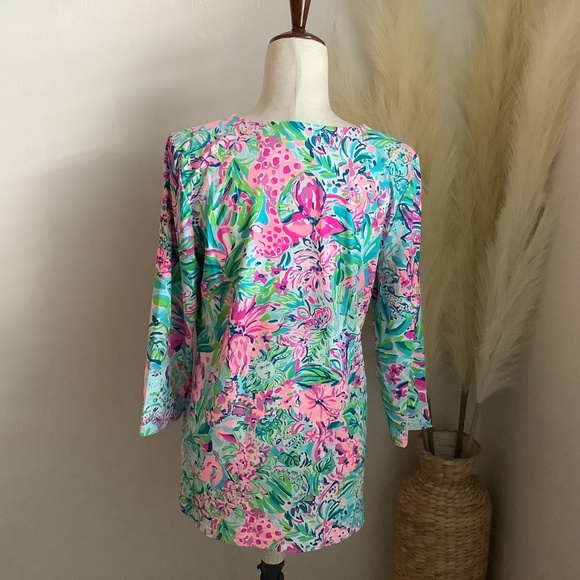 The Lilly Pulitzer Karina Tunic UPF 50+  NWOT Size L - Picture 4 of 11